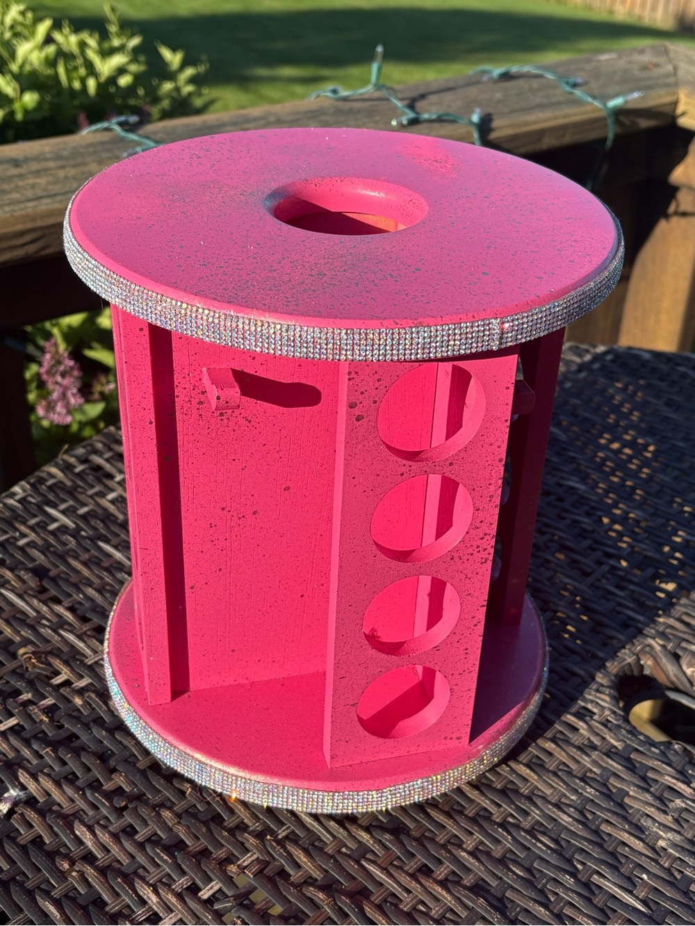 Hot Pink “Barbie Themed” rotating Rhinestone trim-Organizer-FREE GIFT!